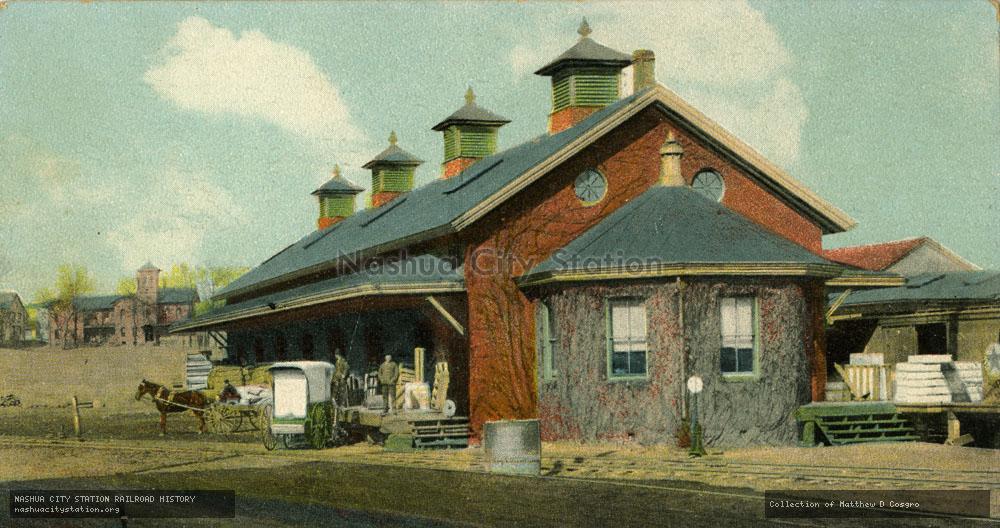 Postcard: Freight Depot, Windsor Locks, Connecticut